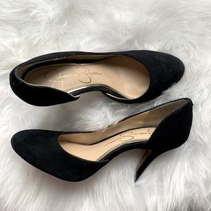 Jessica Simpson velvet Stiletto heels sz 7